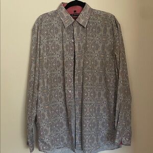 Men's Patterned Dress Shirt
